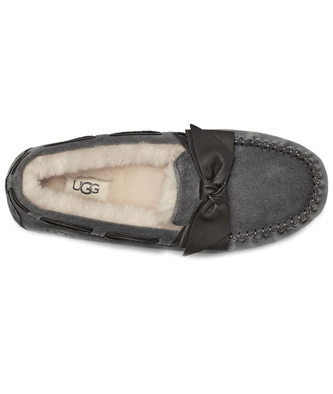 UGG AUSTRALIA Серые нубуковые лоферы, фото 5
