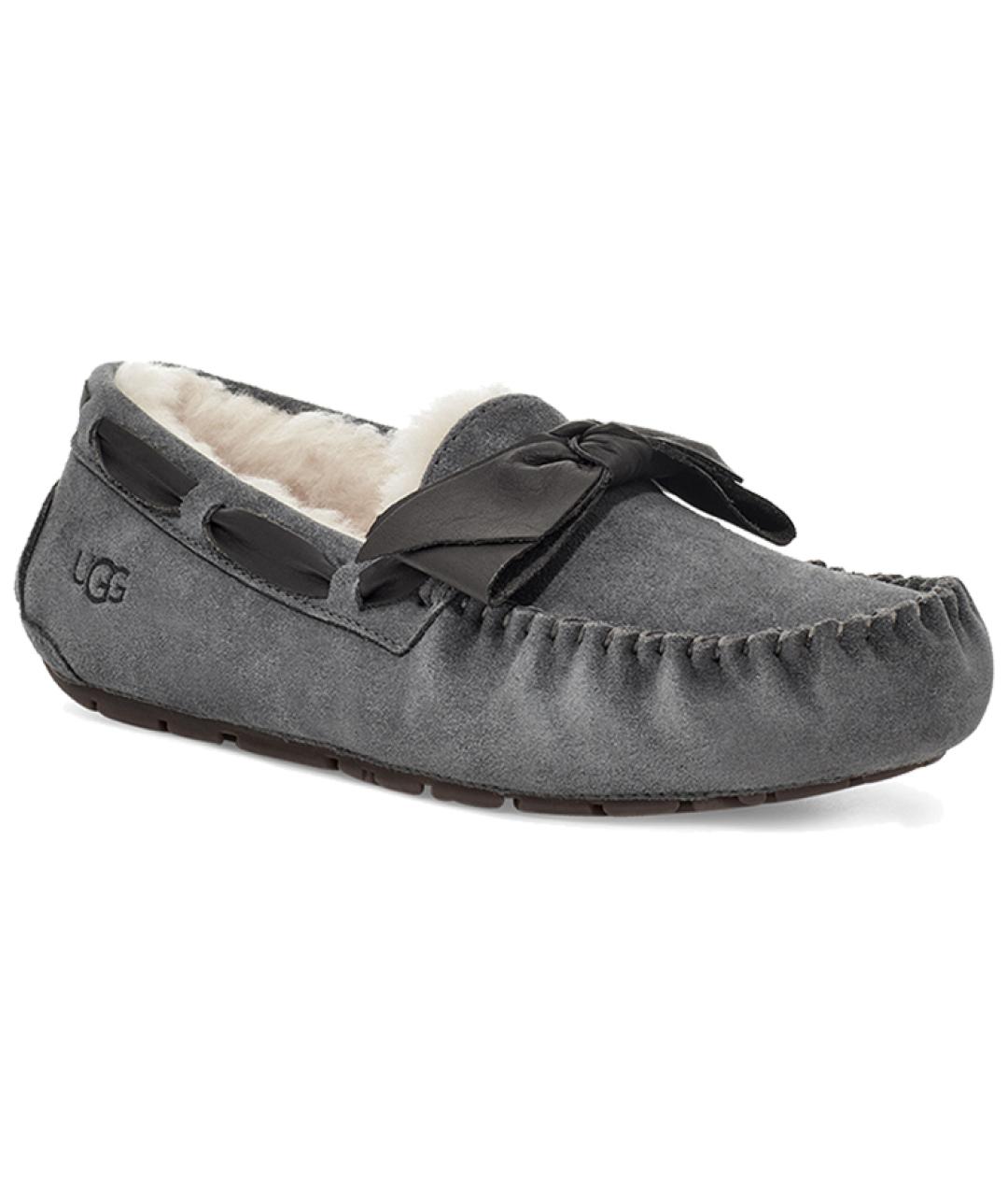 UGG AUSTRALIA Серые нубуковые лоферы, фото 3