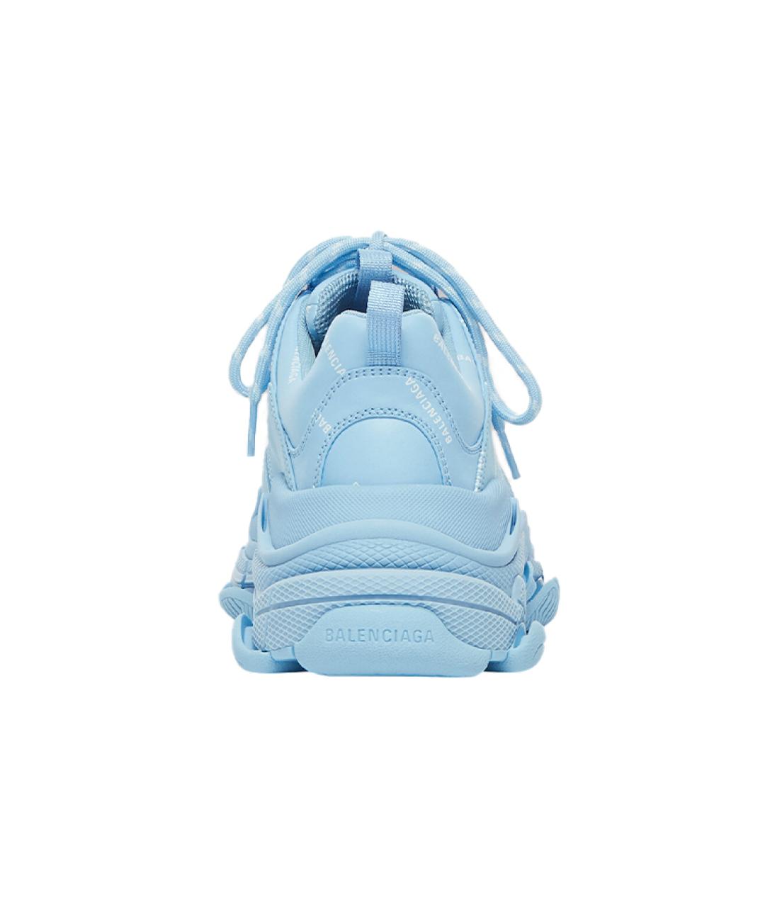 BALENCIAGA Голубые кроссовки, фото 4