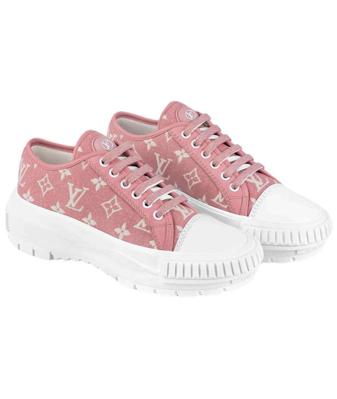 LOUIS VUITTON Розовые кроссовки, фото 2