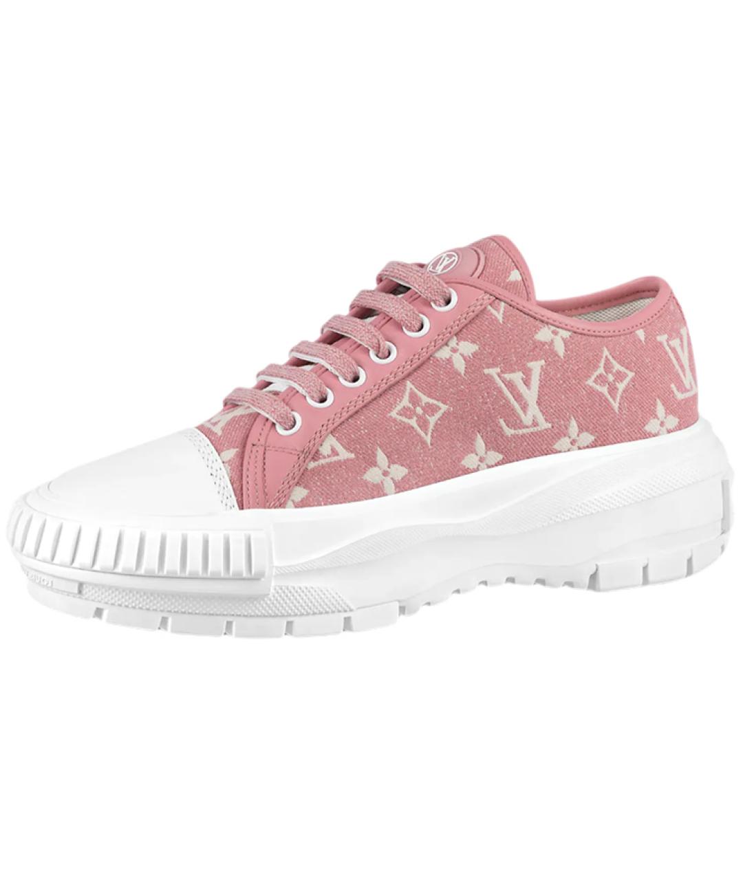 LOUIS VUITTON Розовые кроссовки, фото 5