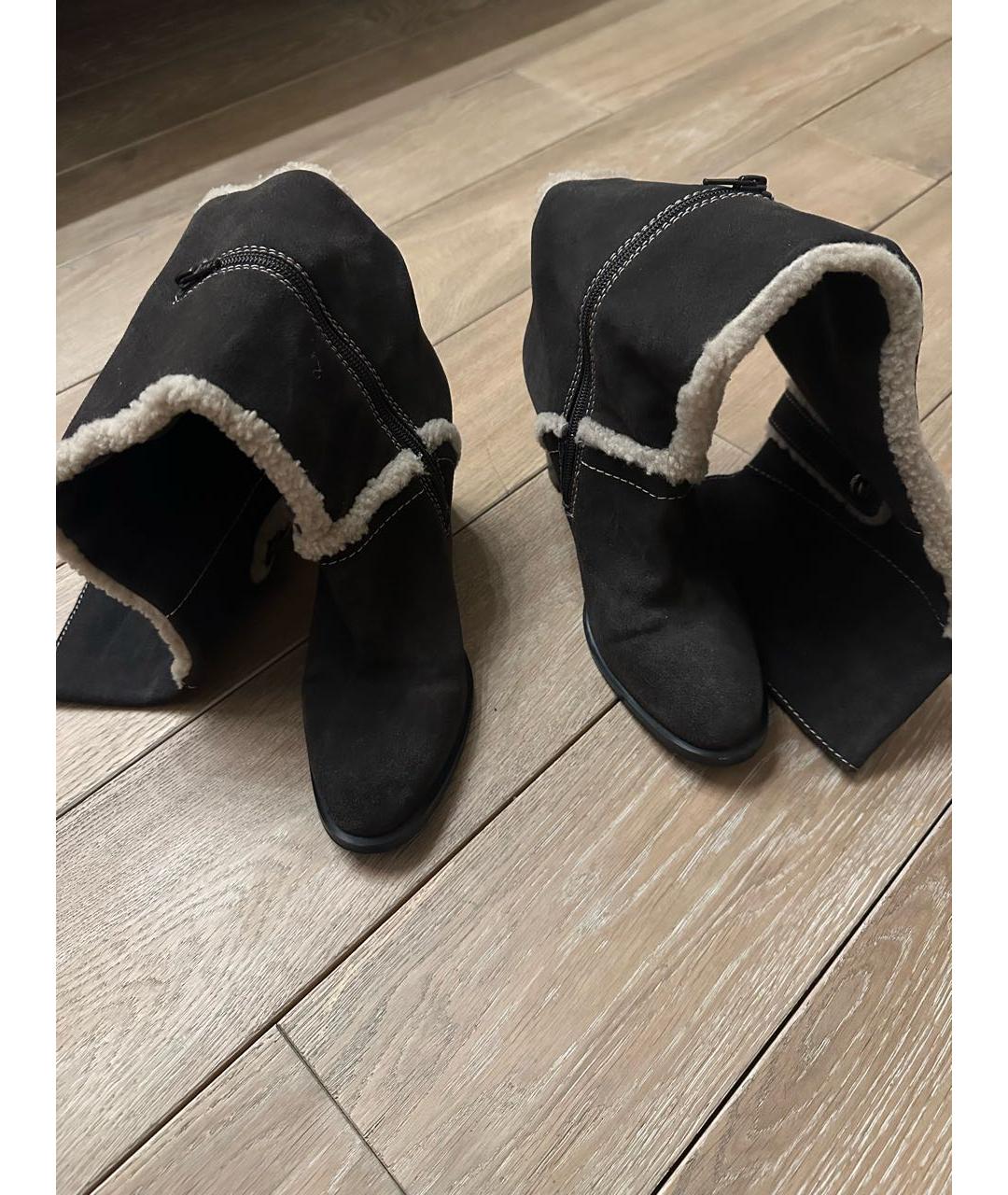 SEE BY CHLOE Коричневые замшевые сапоги, фото 2