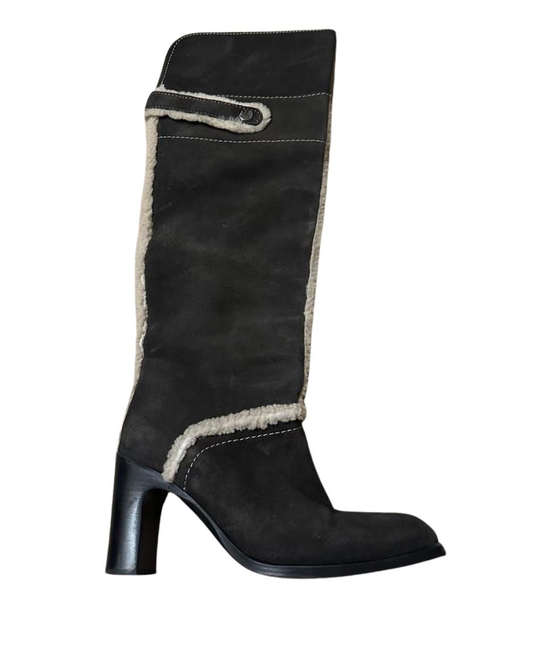 SEE BY CHLOE Коричневые замшевые сапоги, фото 1