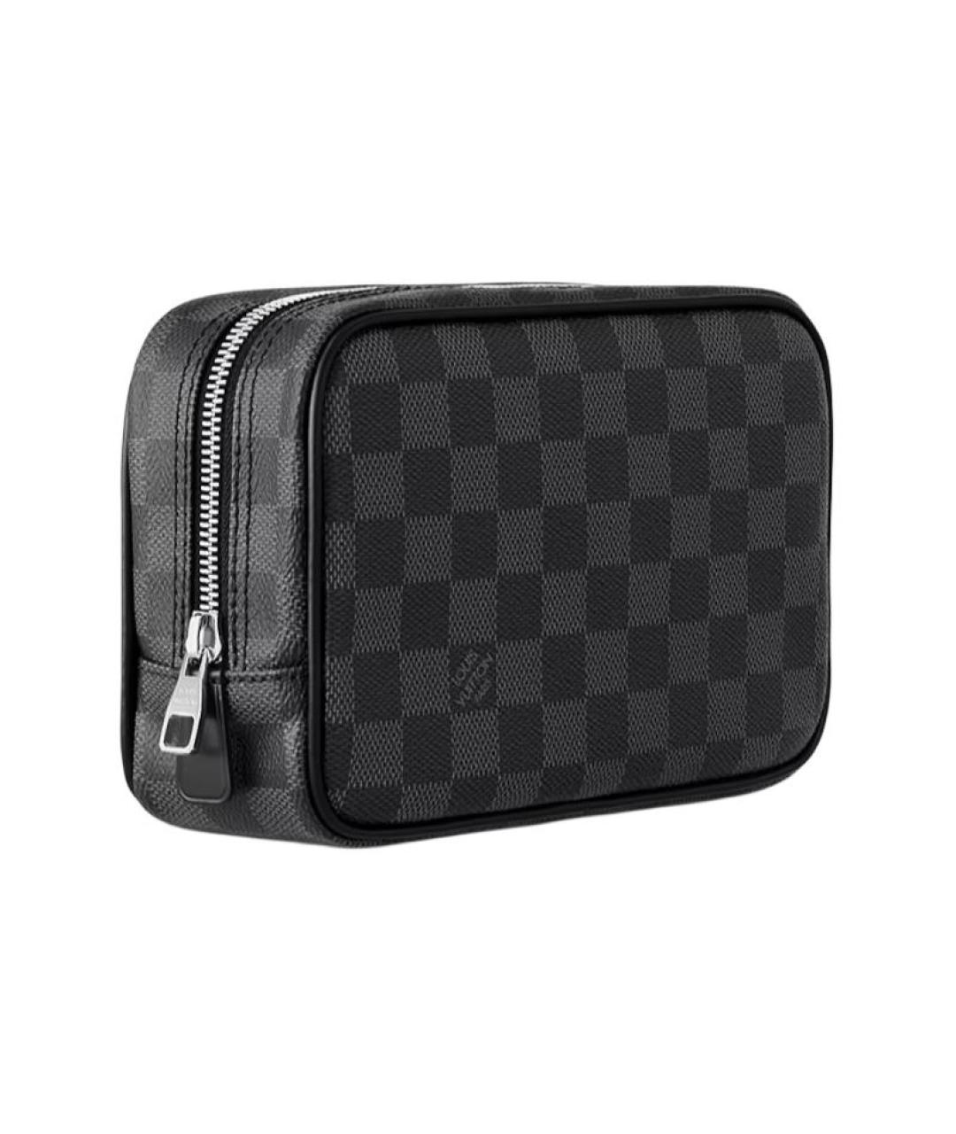 LOUIS VUITTON Черная косметичка, фото 2