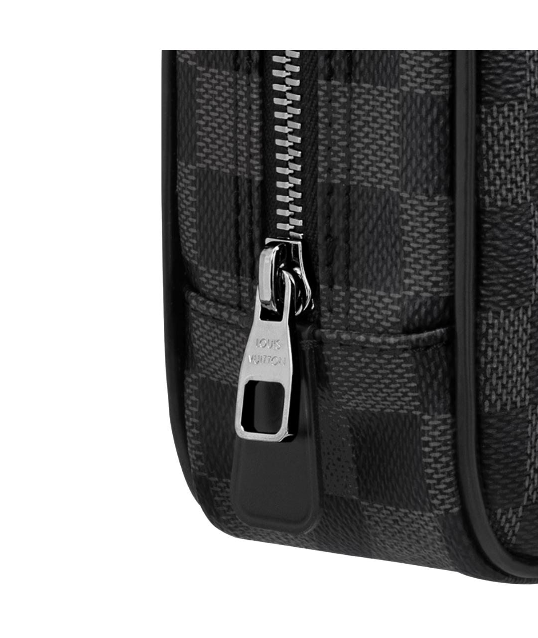 LOUIS VUITTON Черная косметичка, фото 5