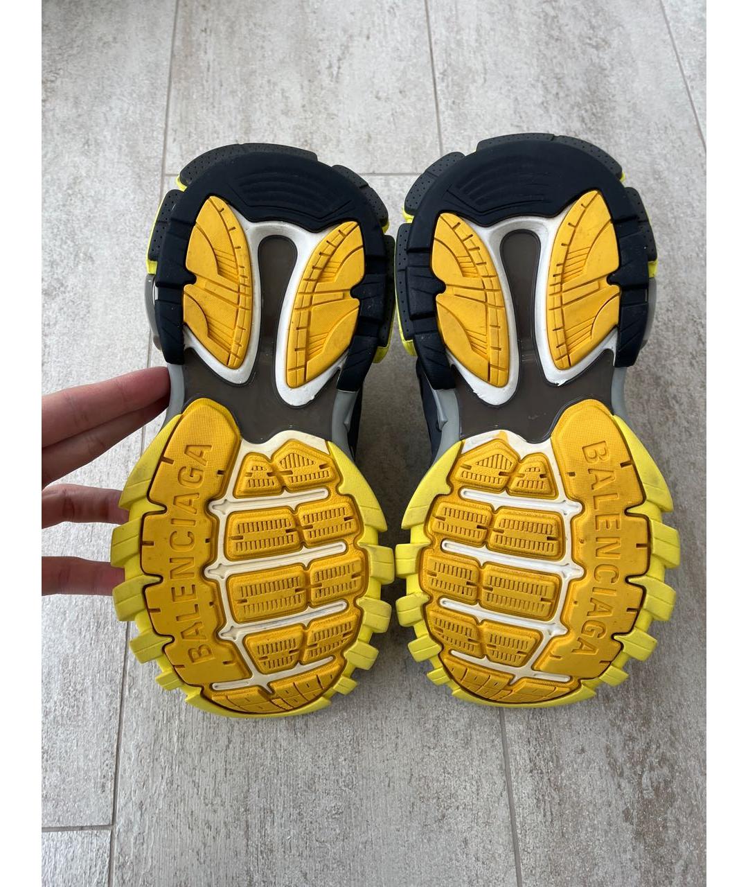 BALENCIAGA Желтые текстильные кроссовки, фото 5