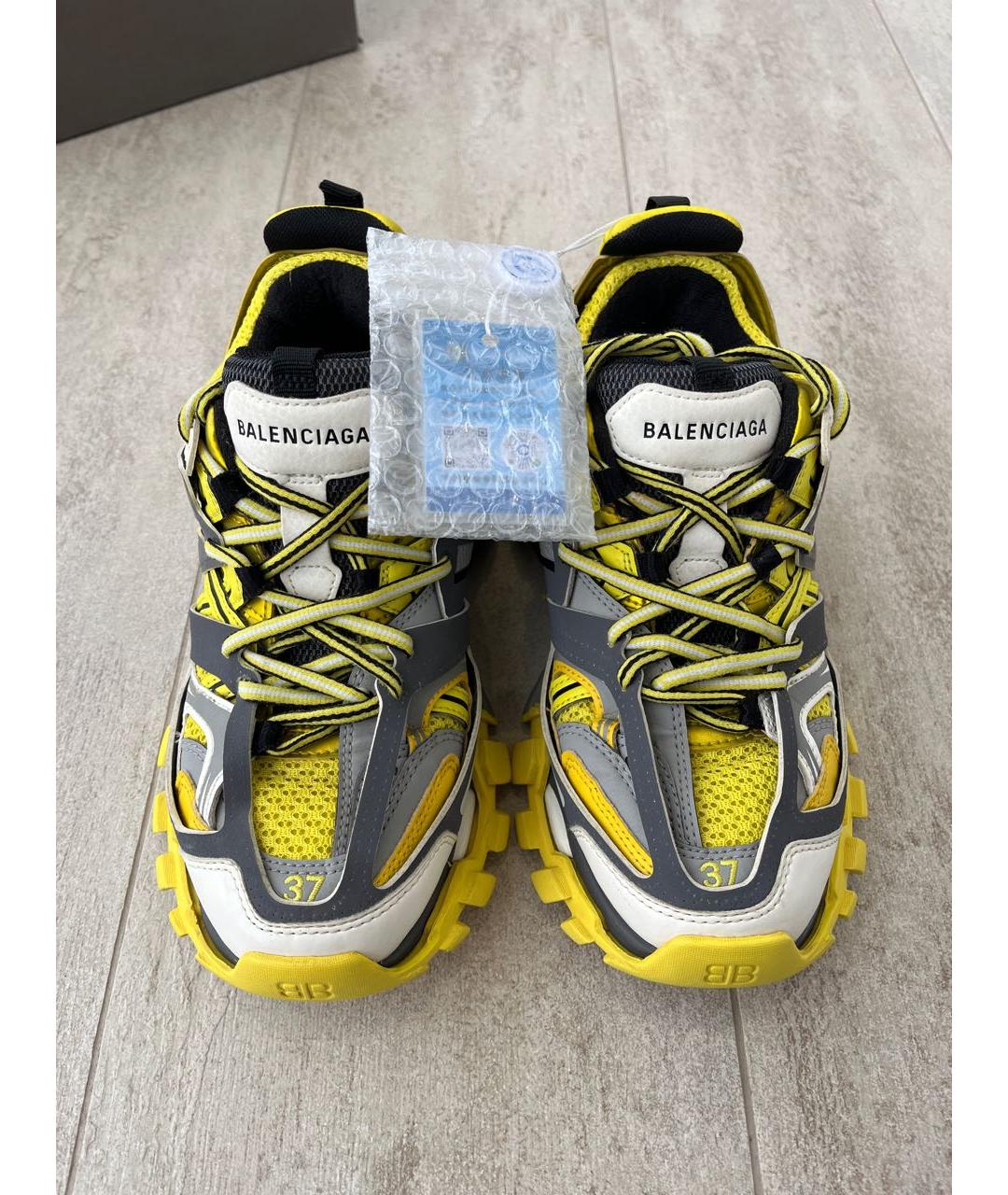 BALENCIAGA Желтые текстильные кроссовки, фото 3