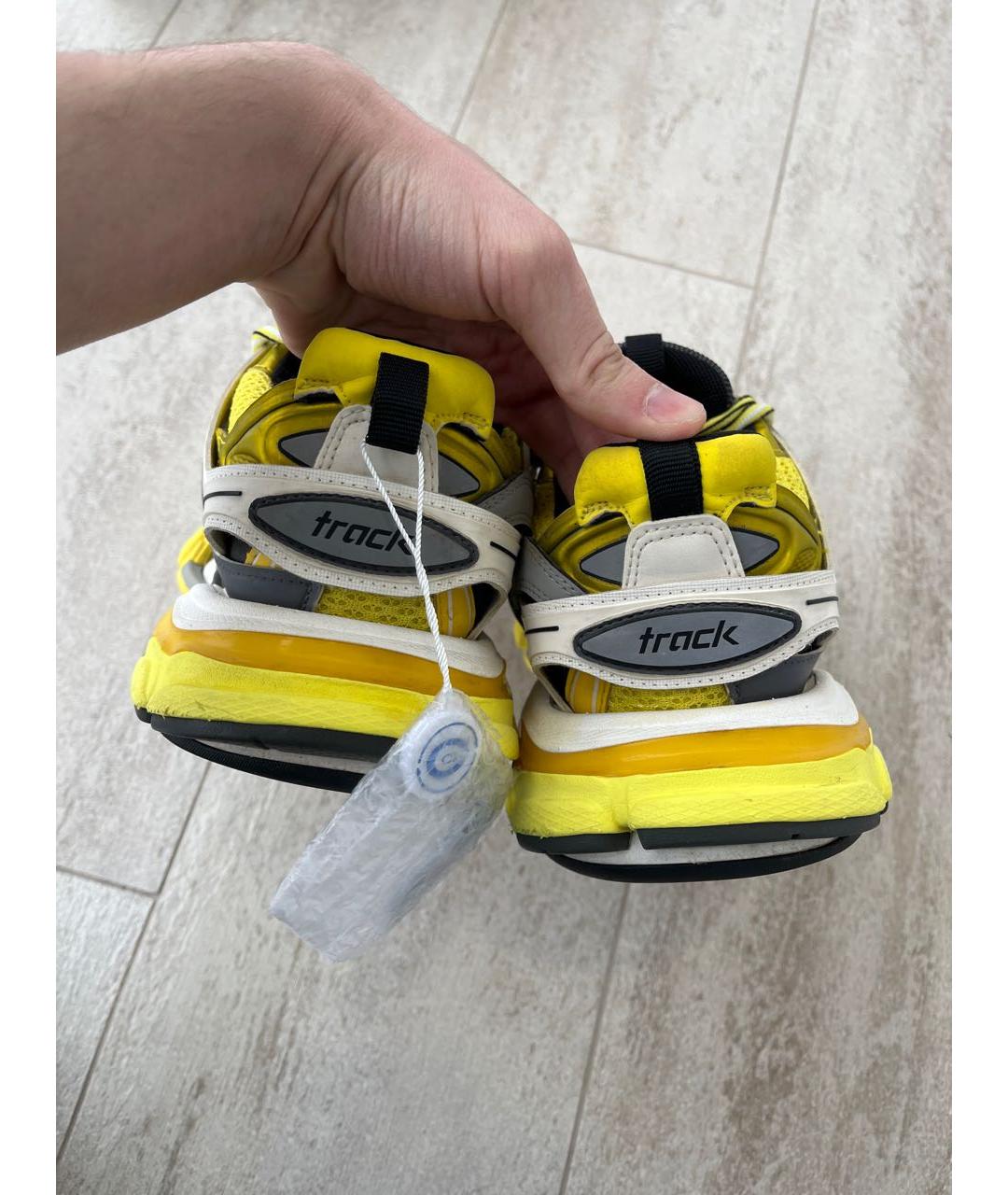 BALENCIAGA Желтые текстильные кроссовки, фото 6