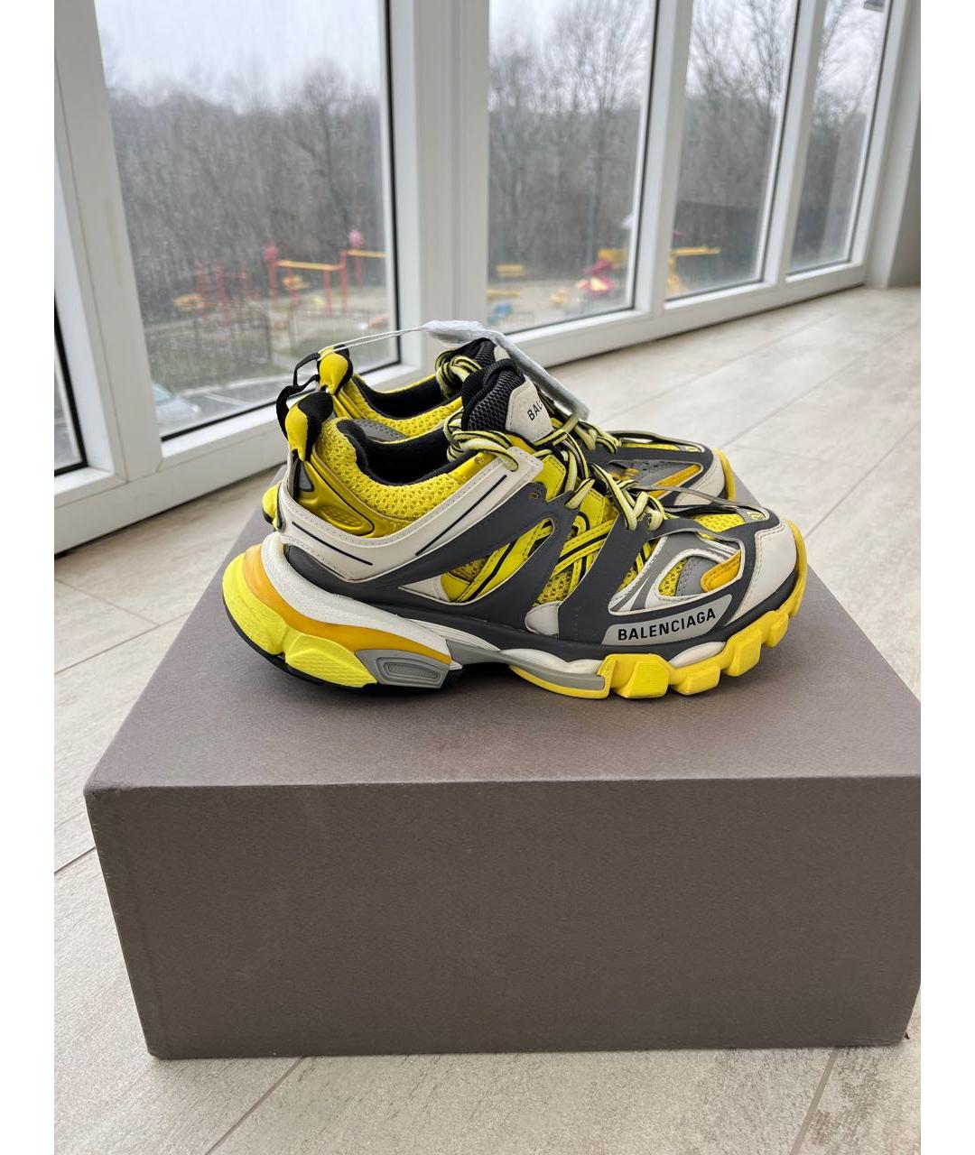 BALENCIAGA Желтые текстильные кроссовки, фото 2