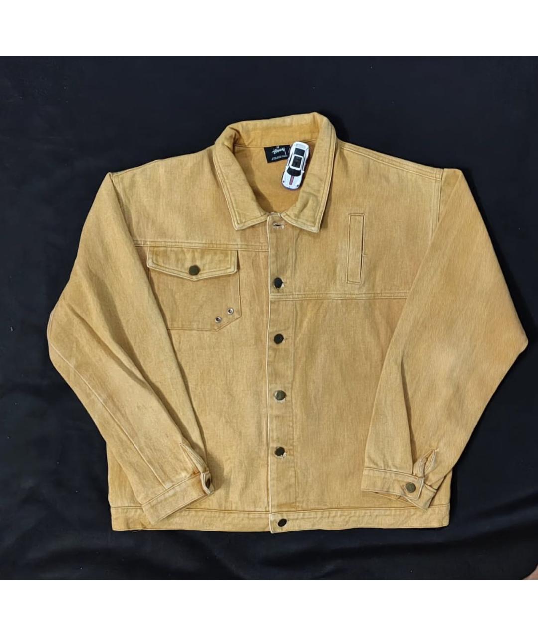 STUSSY Бежевая хлопковая куртка, фото 8