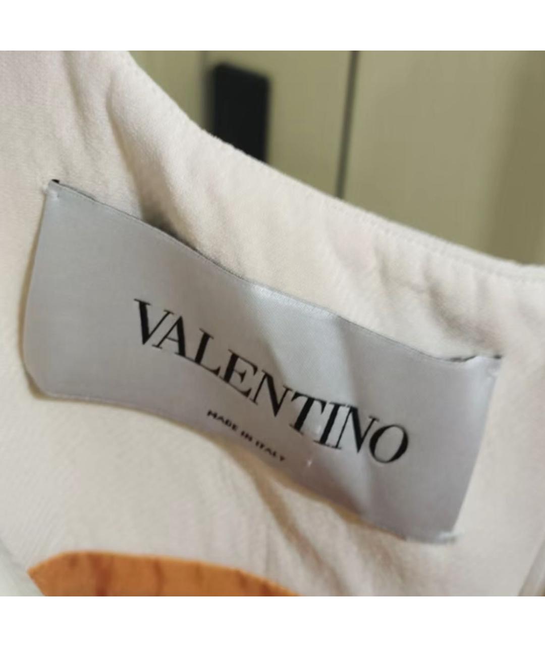 VALENTINO Оранжевое шерстяное коктейльное платье, фото 5