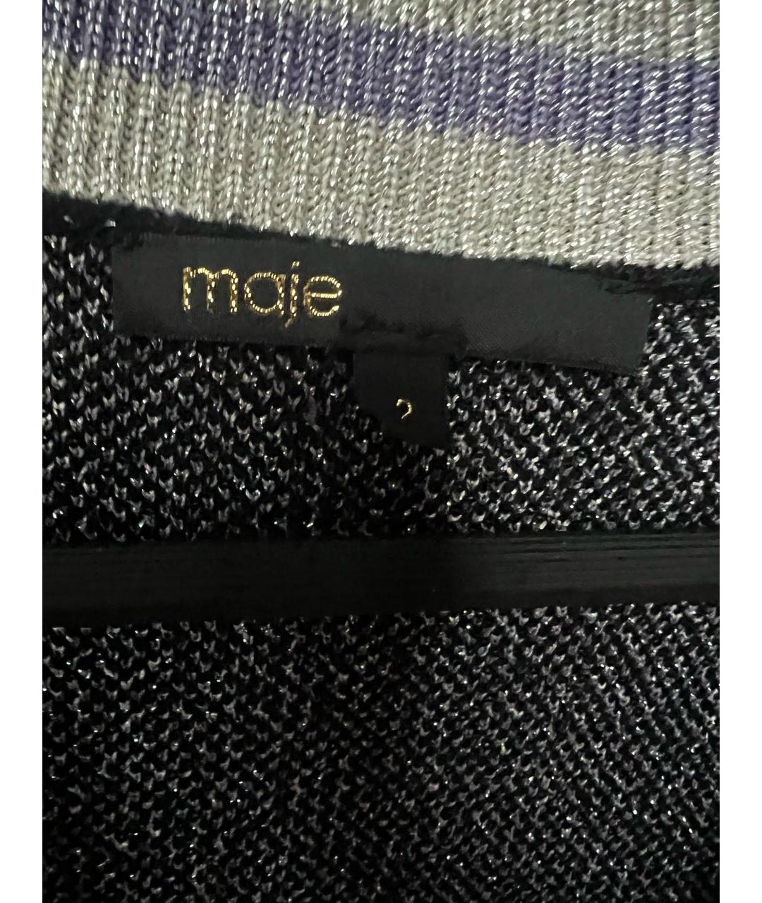 MAJE Черный хлопковый кардиган, фото 3