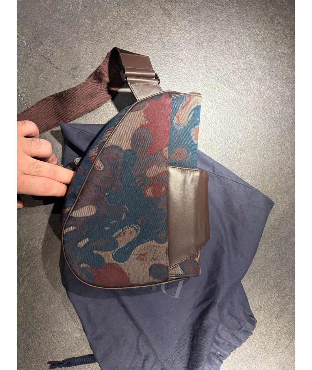 CHRISTIAN DIOR Мульти деним сумка на плечо, фото 3