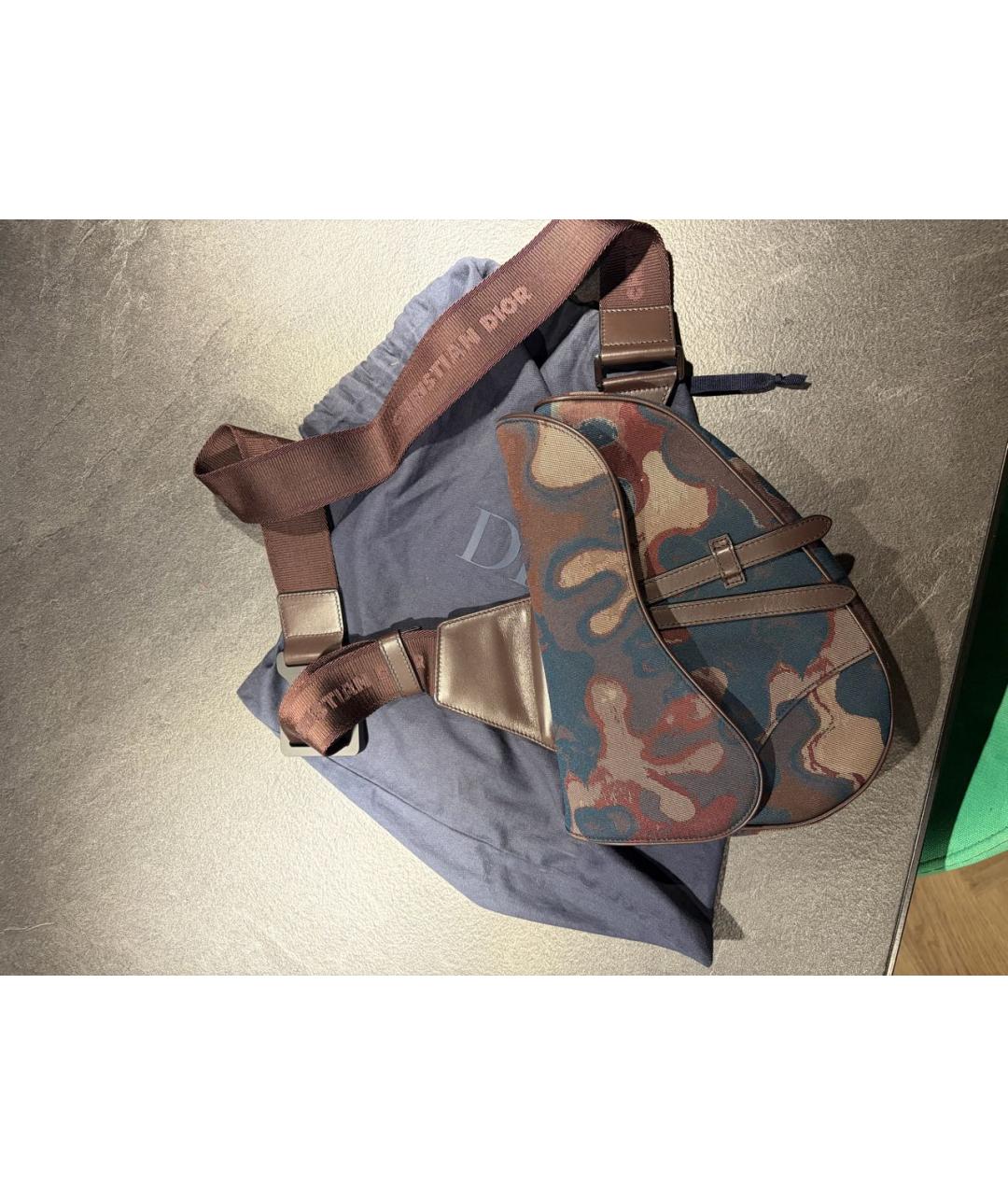 CHRISTIAN DIOR Мульти деним сумка на плечо, фото 5