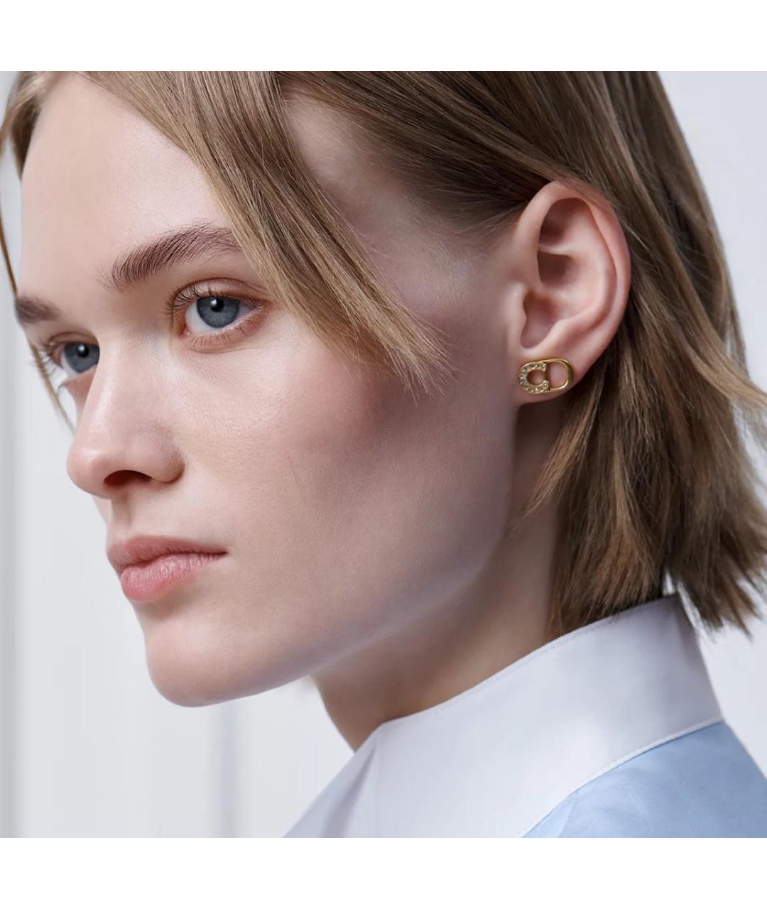CHRISTIAN DIOR Золотые серьги, фото 3
