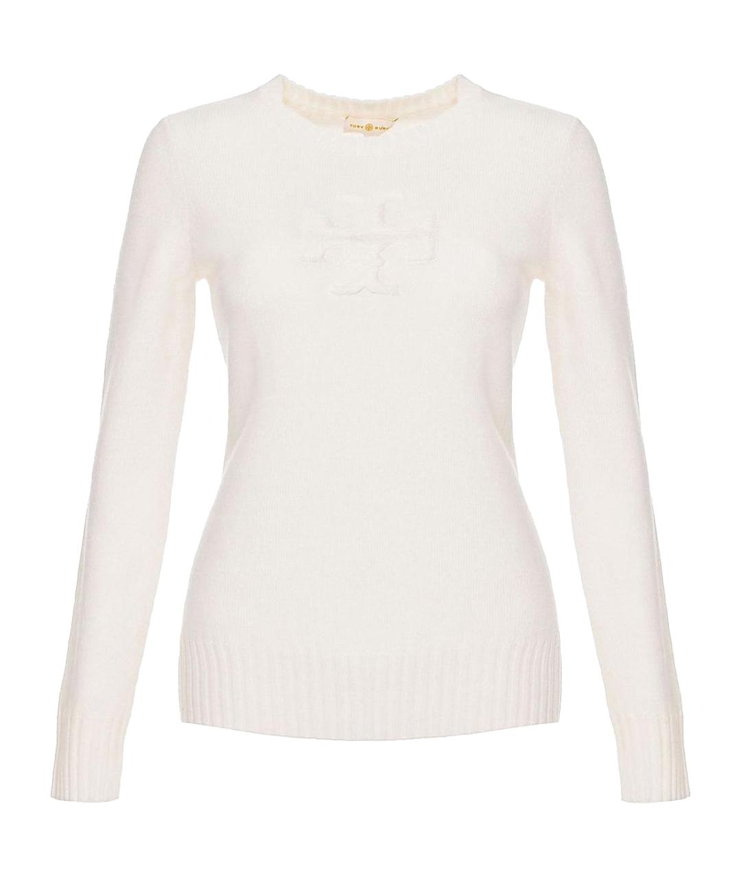 TORY BURCH Бежевый шерстяной джемпер / свитер, фото 1