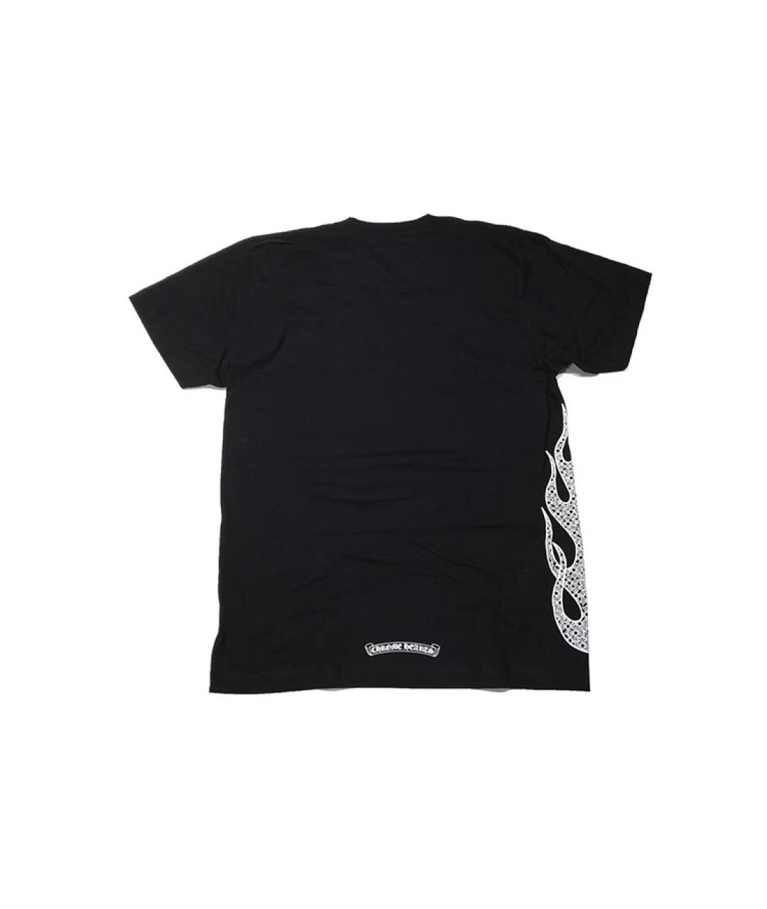 CHROME HEARTS Черная хлопковая футболка, фото 2