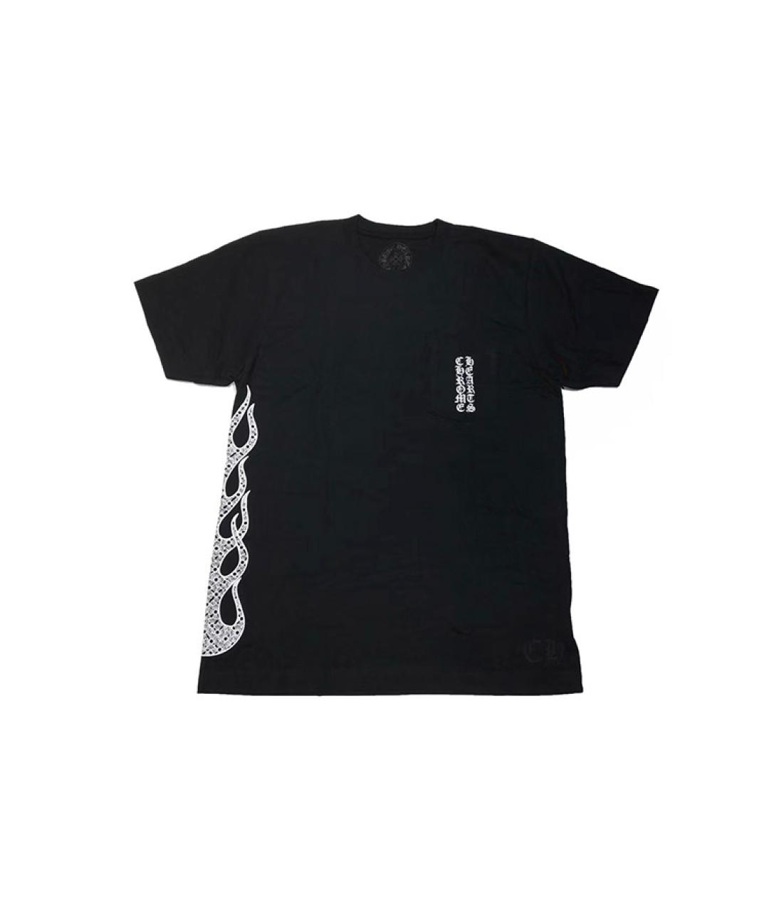 CHROME HEARTS Черная хлопковая футболка, фото 1