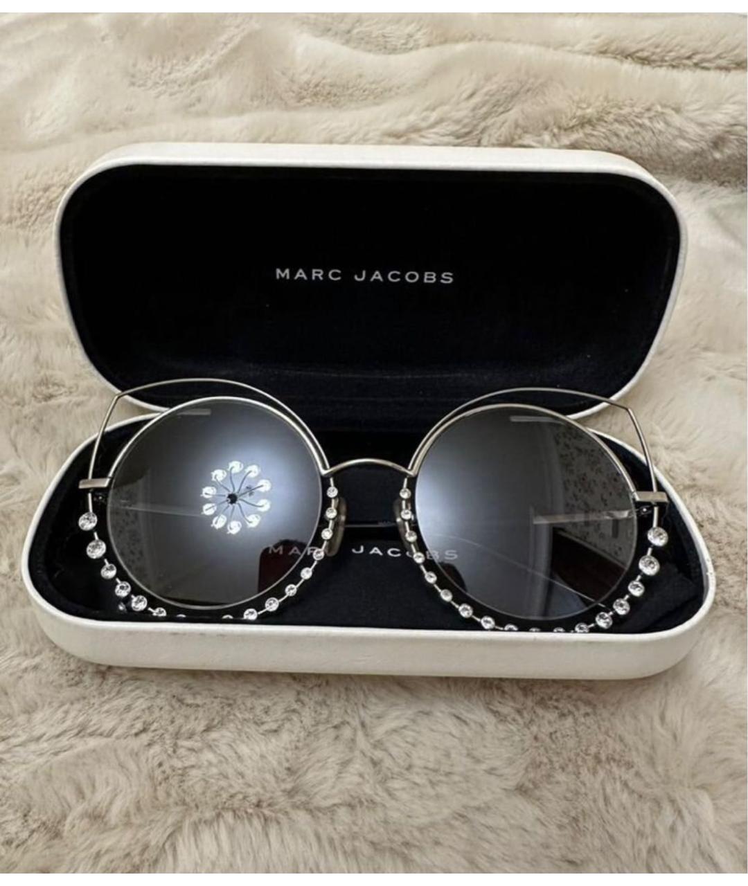 MARC JACOBS Серебряные металлические солнцезащитные очки, фото 2