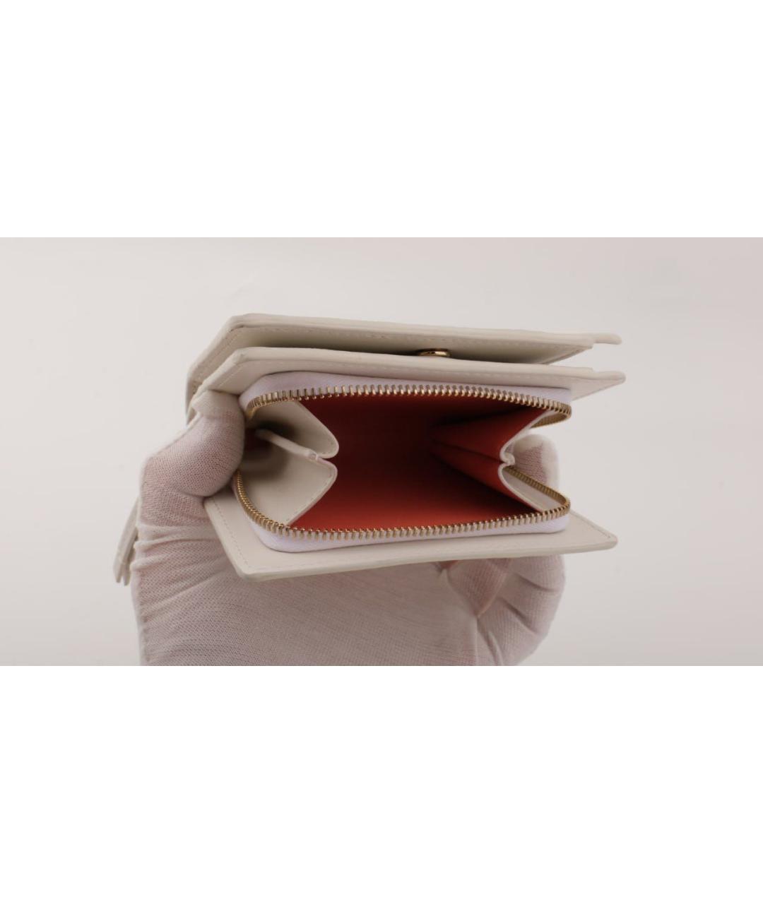 CHLOE Белый кожаный кошелек, фото 4