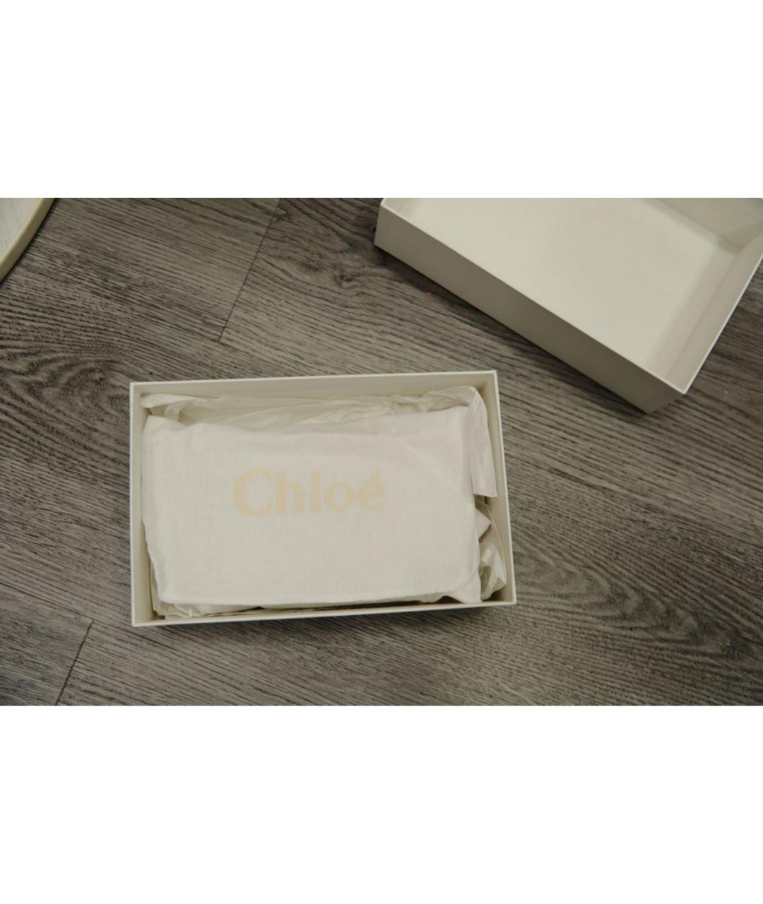 CHLOE Белый кожаный кошелек, фото 7