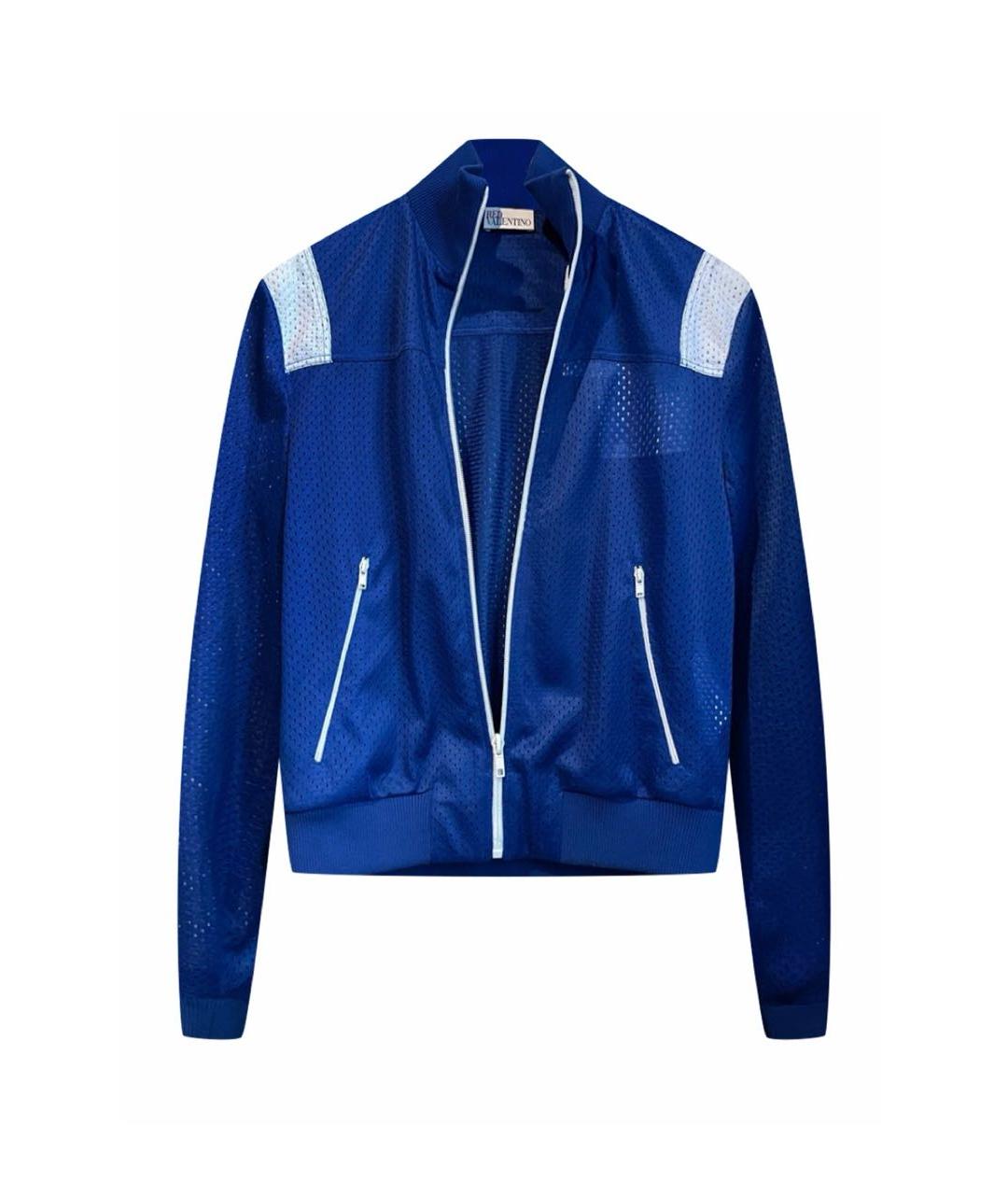 RED VALENTINO Синяя куртка, фото 5