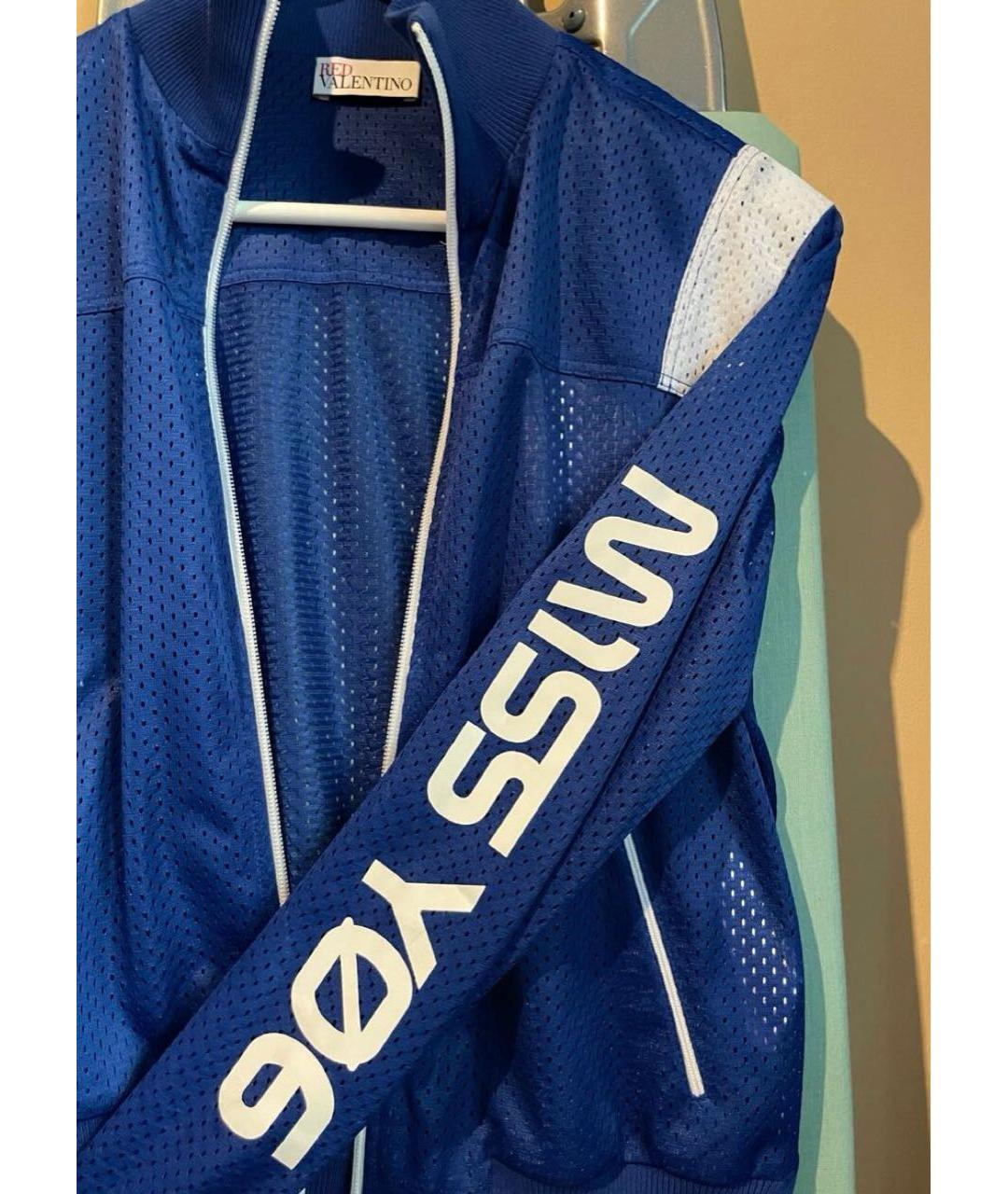 RED VALENTINO Синяя куртка, фото 4