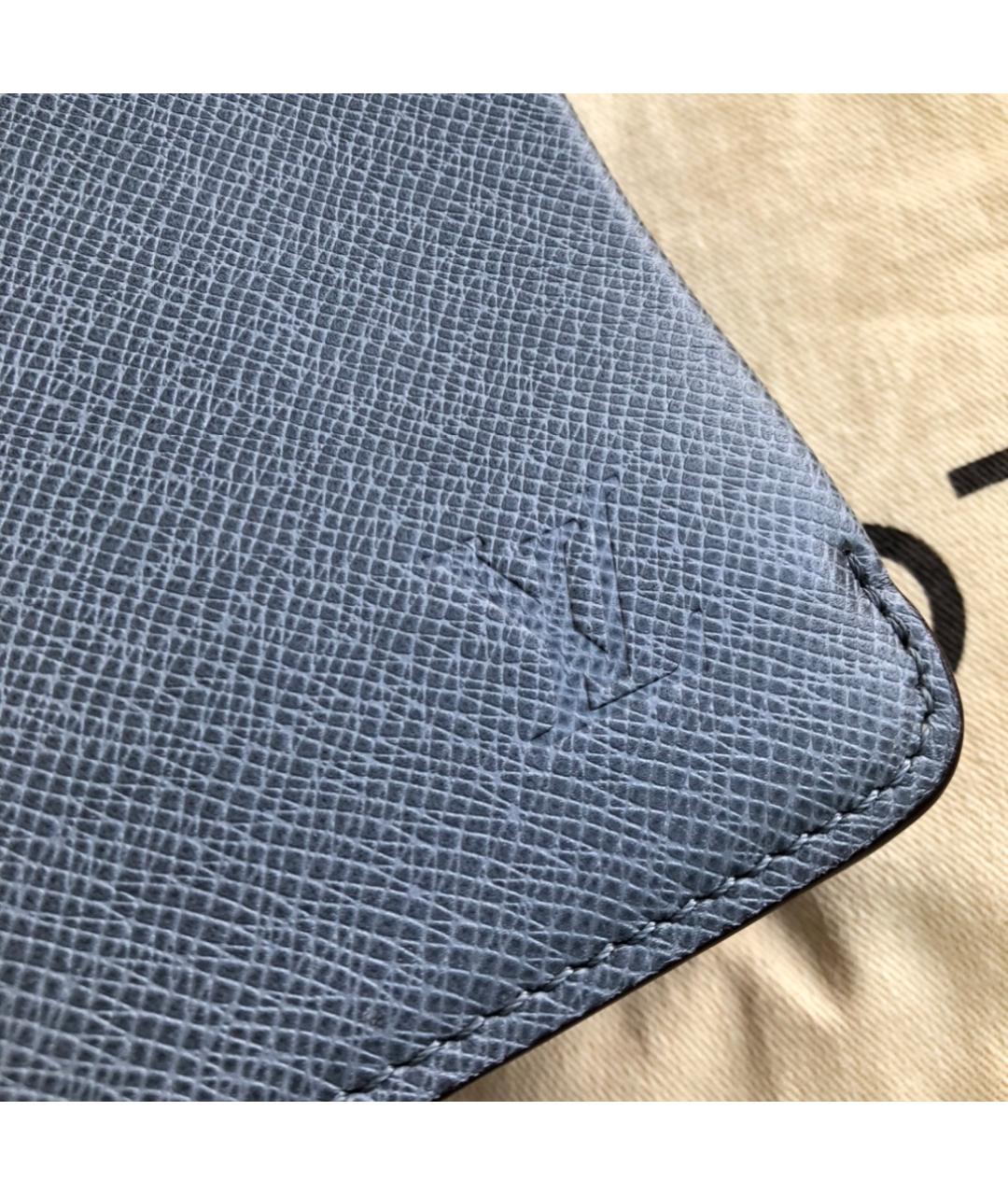 LOUIS VUITTON Черный кожаный портфель, фото 9