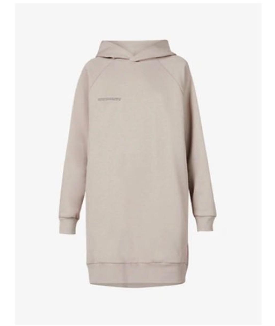 THE PANGAIA Серое хлопковое повседневное платье, фото 9