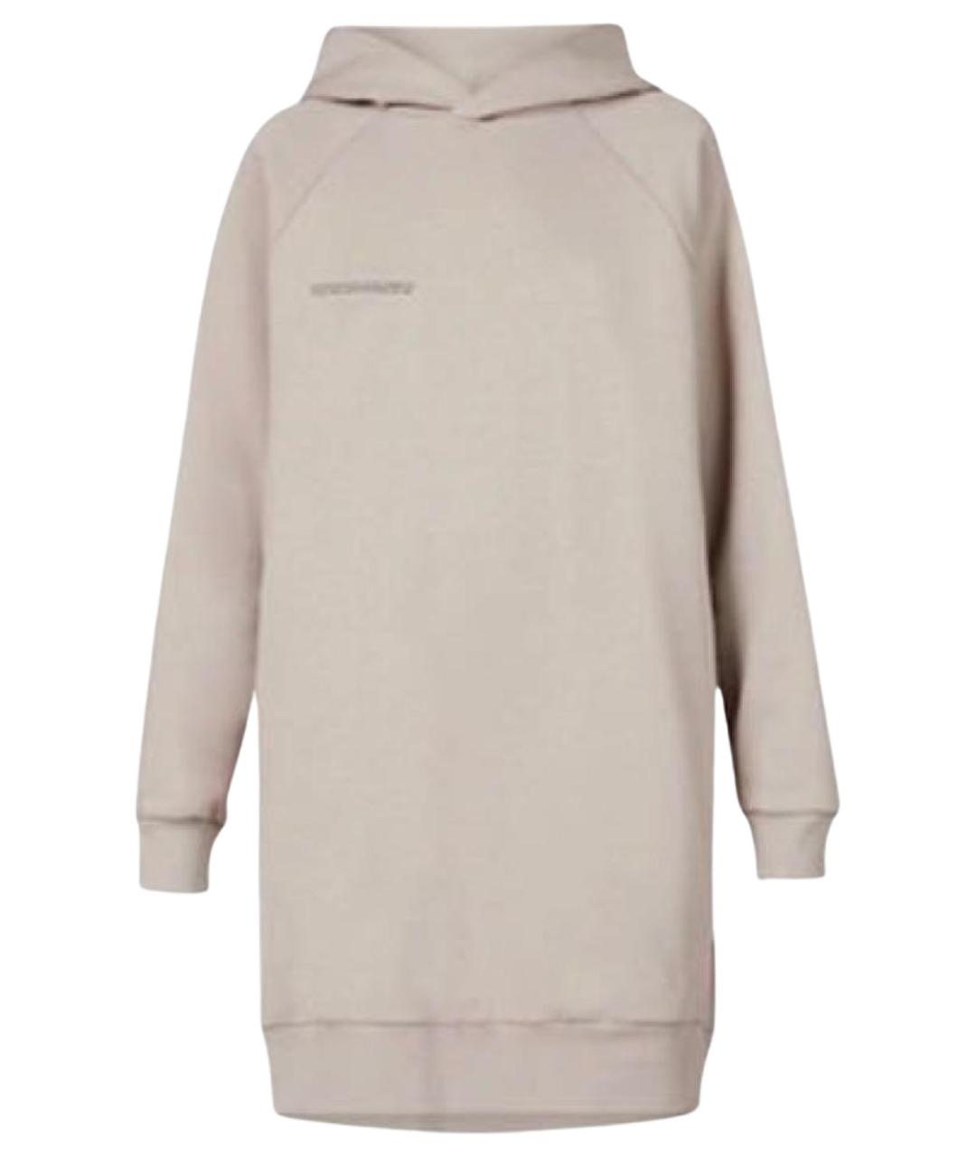 THE PANGAIA Серое хлопковое повседневное платье, фото 1