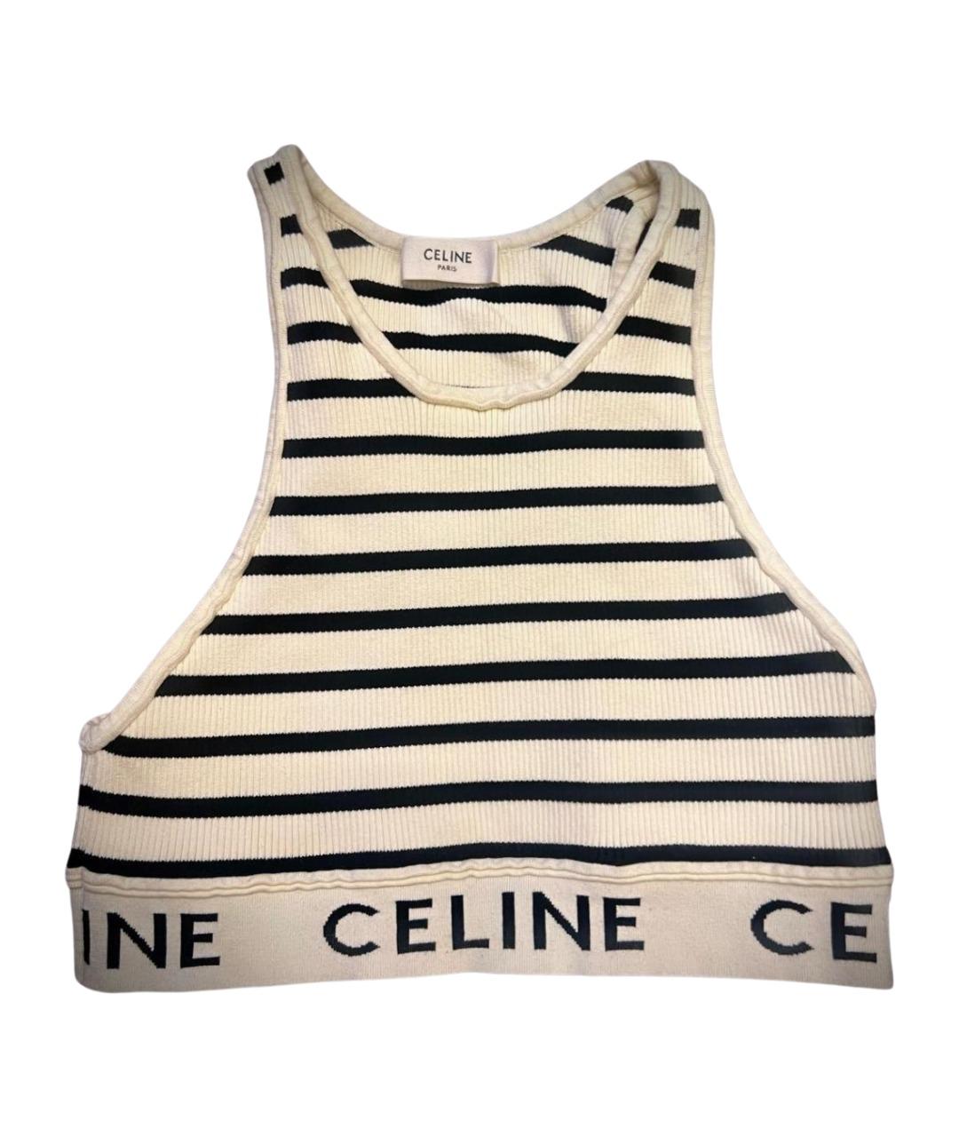 CELINE Мульти хлопковая майка, фото 1