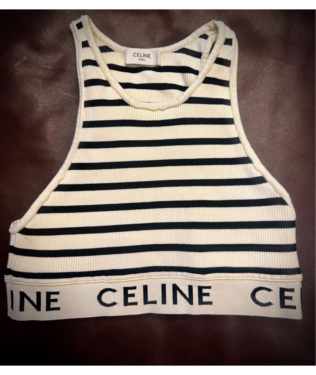 CELINE Мульти хлопковая майка, фото 4