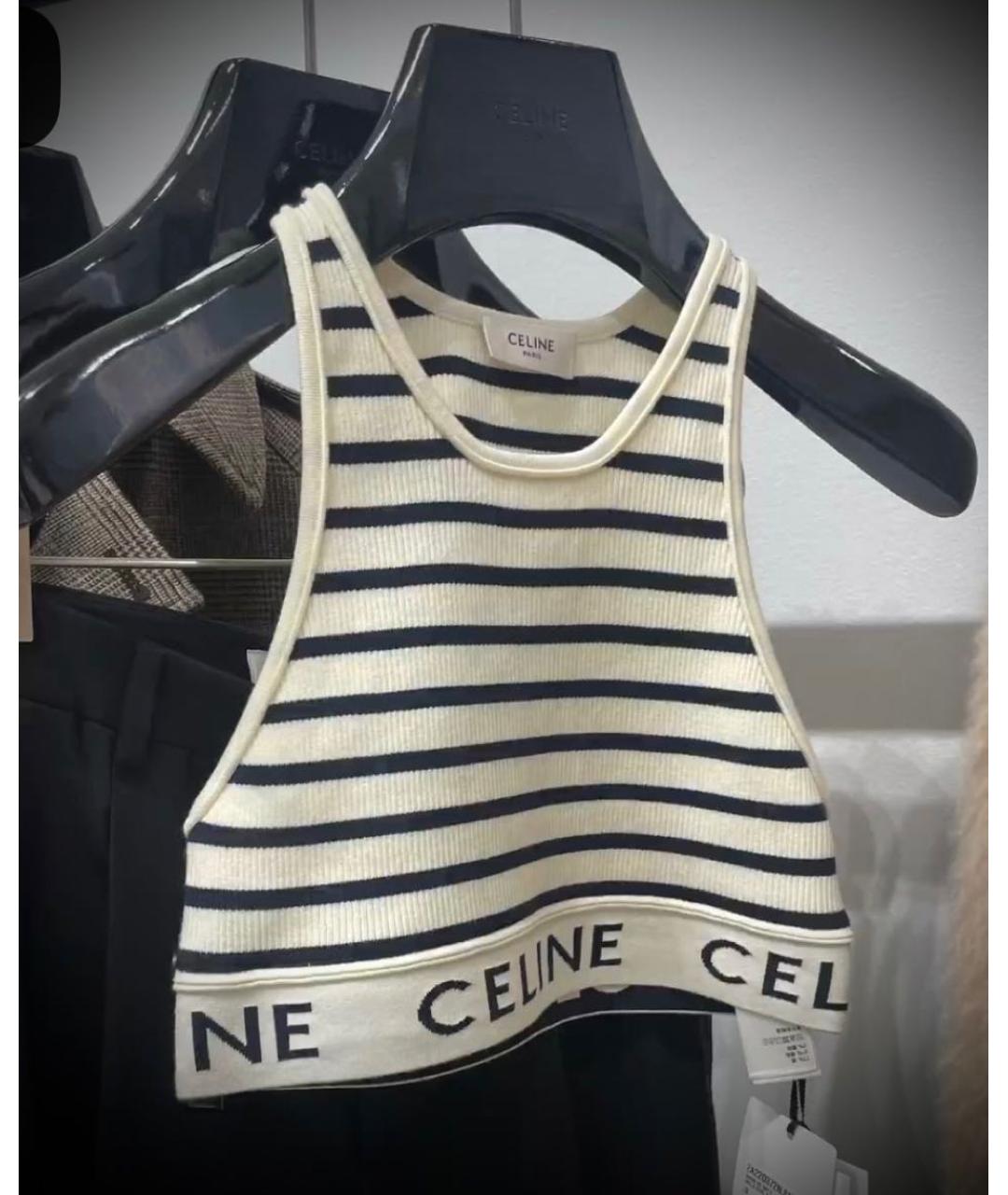 CELINE Мульти хлопковая майка, фото 2