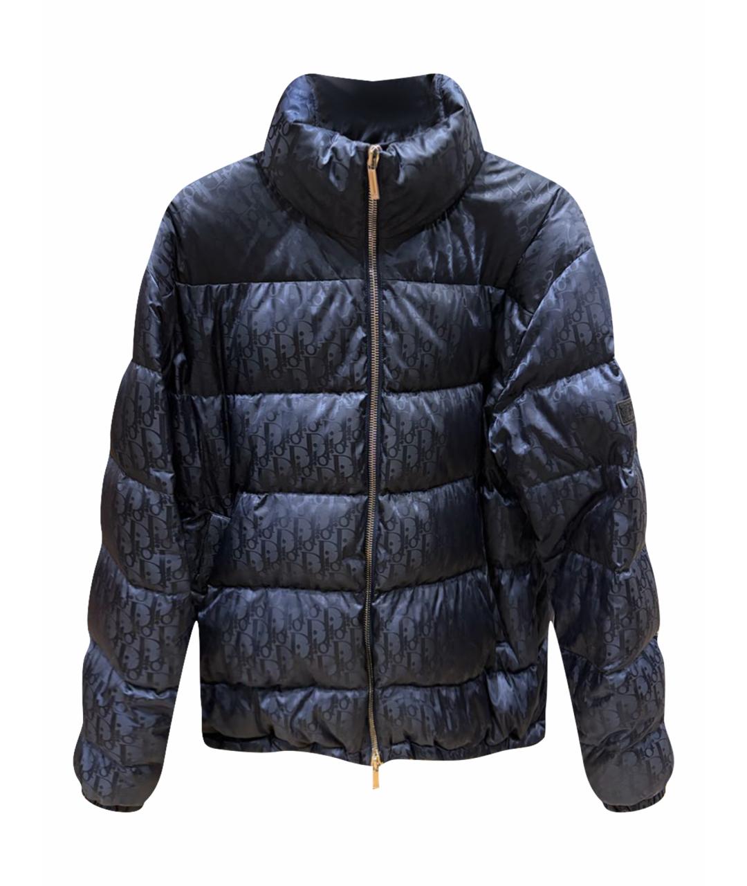 CHRISTIAN DIOR Темно-синий полиамидовый пуховик, фото 1