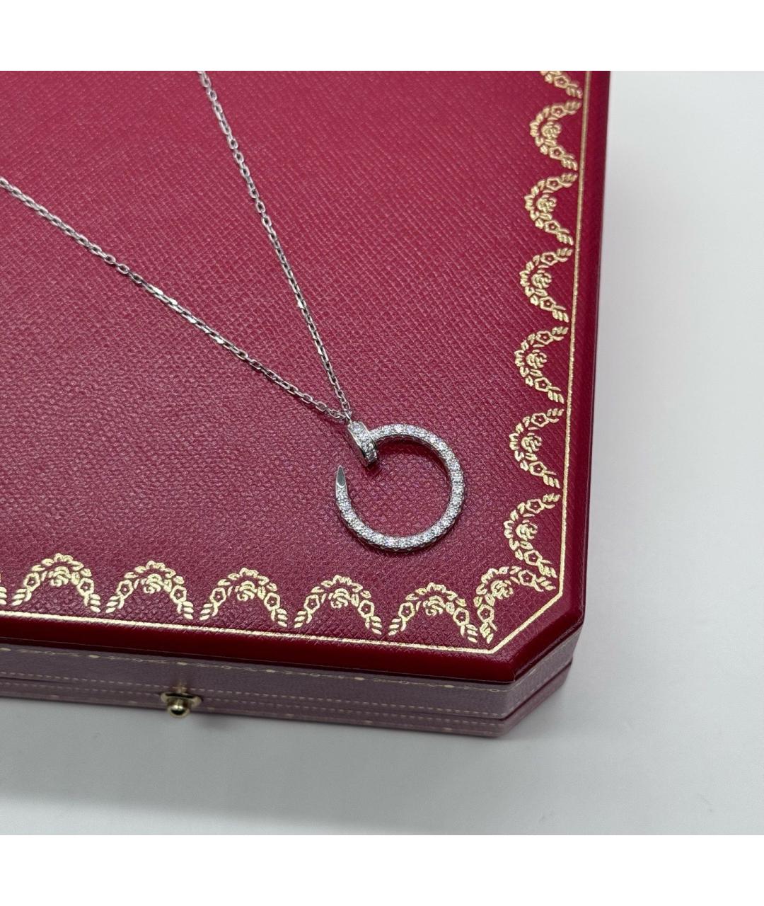 CARTIER Серебряное колье из белого золота, фото 5