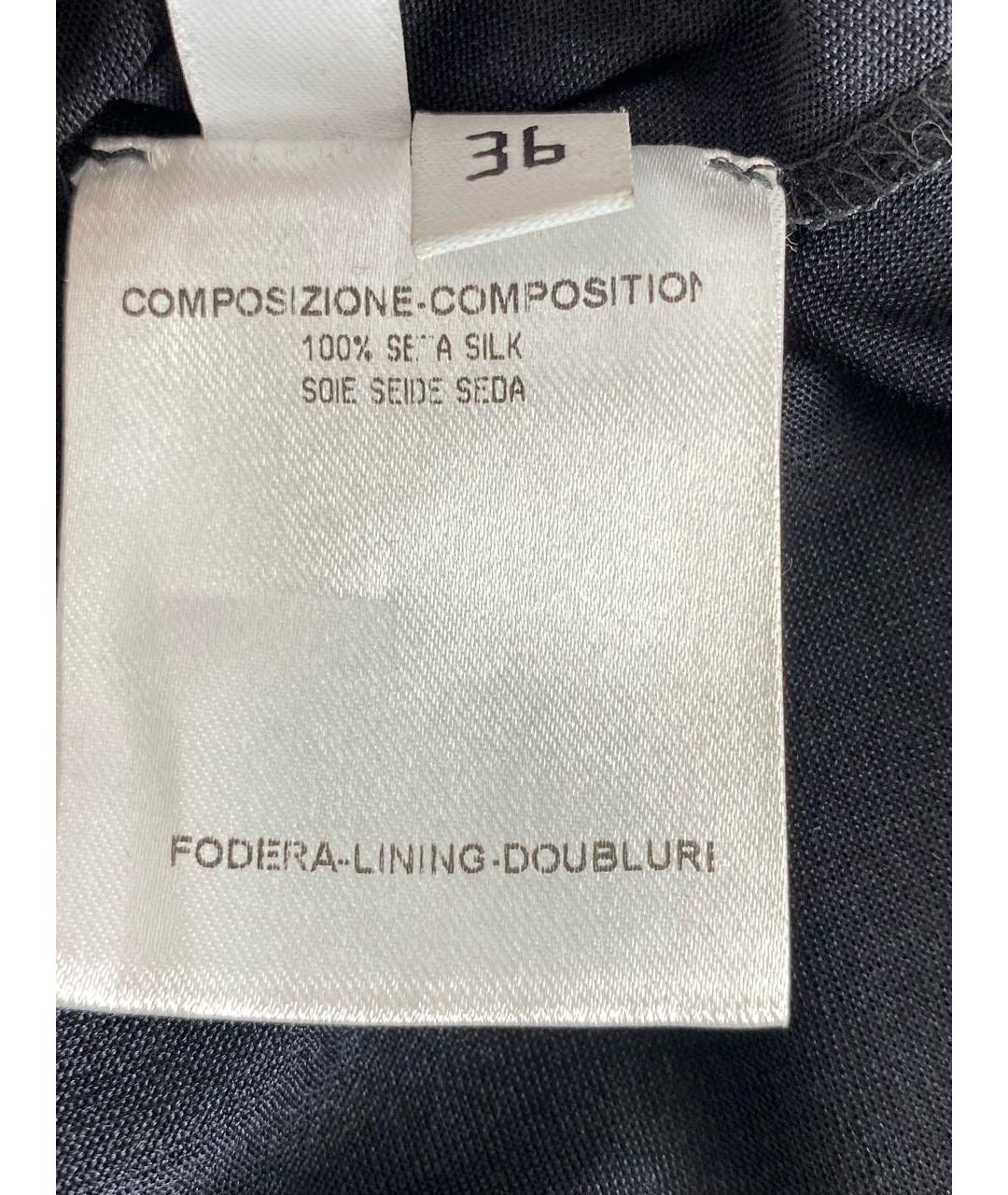 BALENCIAGA Черная шелковая рубашка, фото 4