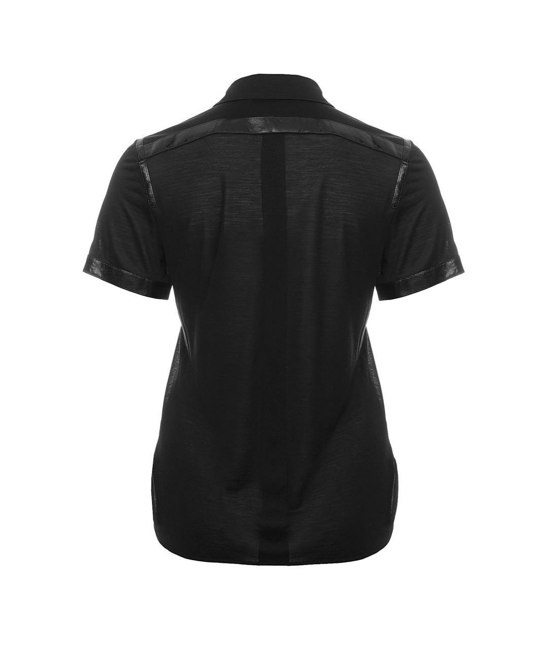 BALENCIAGA Черная шелковая рубашка, фото 2