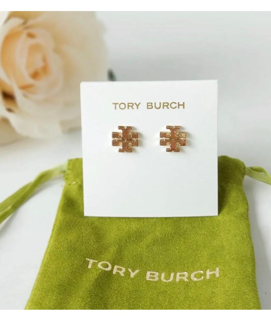 TORY BURCH Золотые металлические серьги, фото 3