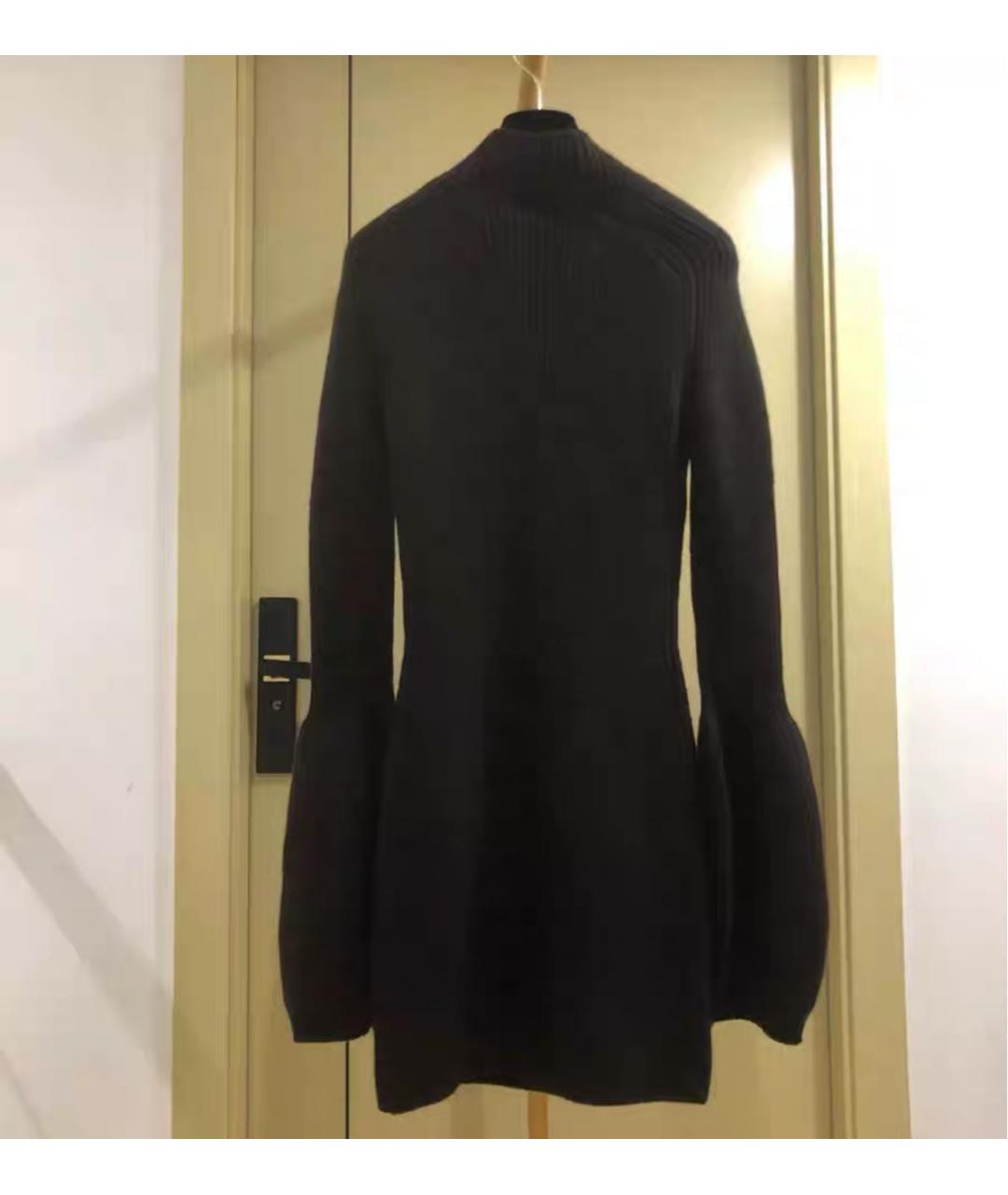 ALEXANDER WANG Черное шерстяное коктейльное платье, фото 5