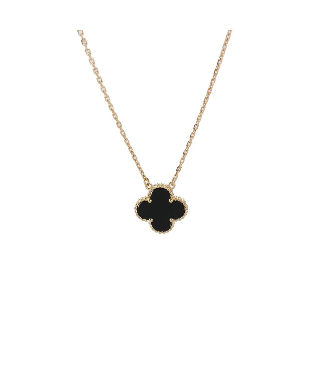 VAN CLEEF & ARPELS Черное колье из желтого золота, фото 1