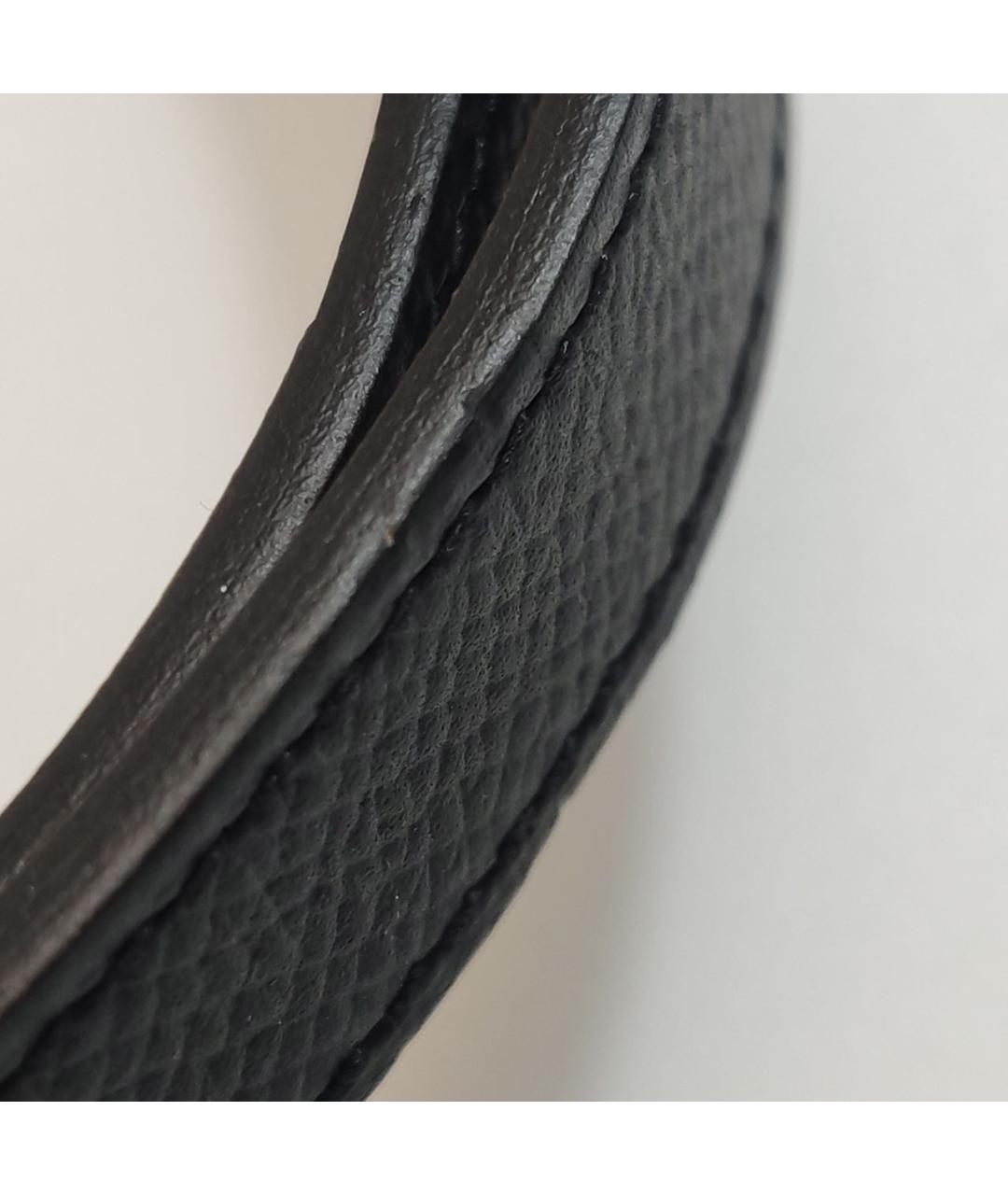 HERMES Черный кожаный ремень, фото 5