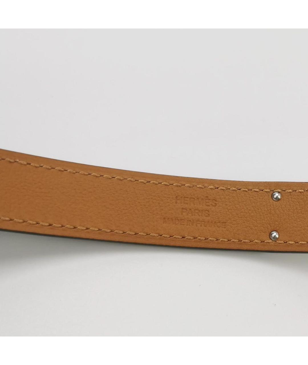 HERMES Черный кожаный ремень, фото 4