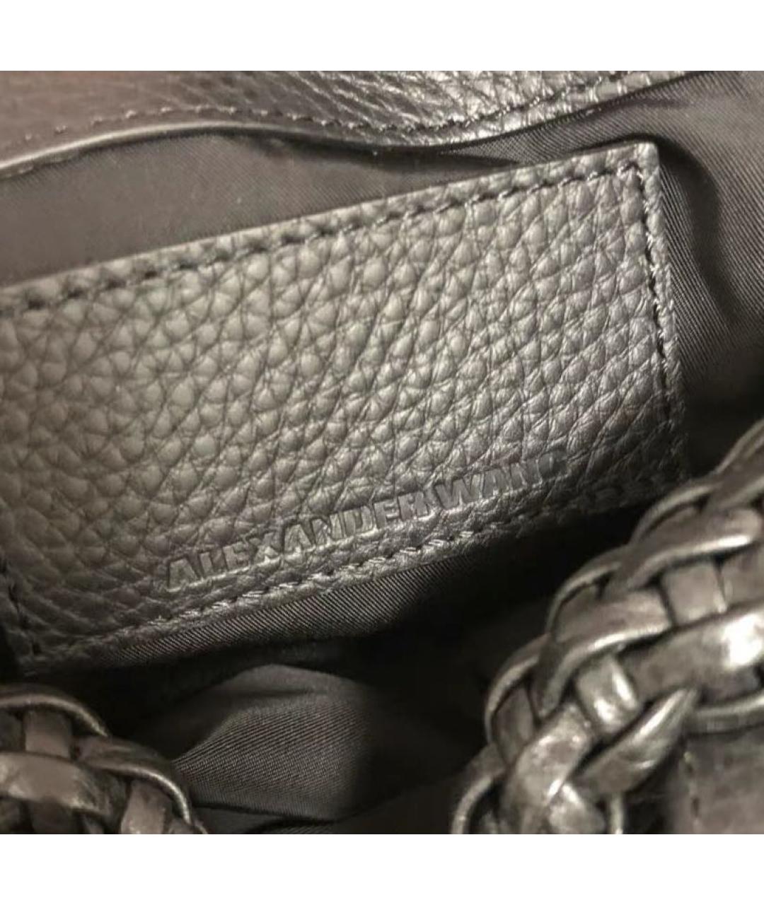 ALEXANDER WANG Черная кожаная сумка тоут, фото 4