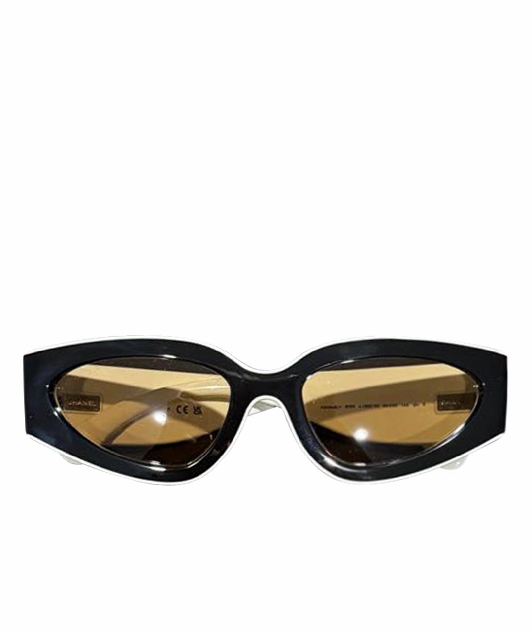 CHANEL Черные пластиковые солнцезащитные очки, фото 1