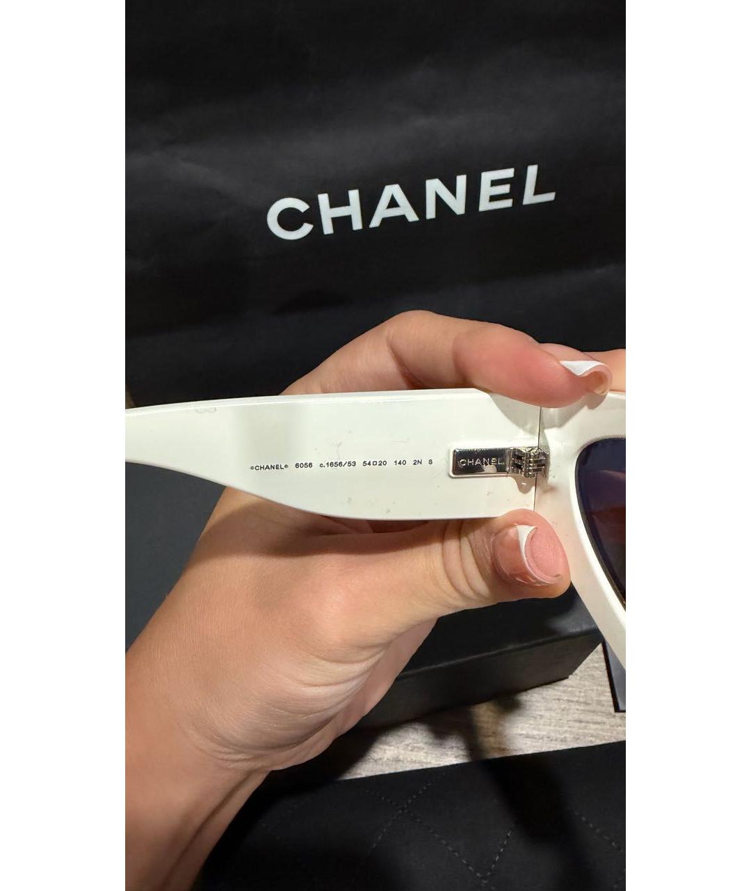 CHANEL Черные пластиковые солнцезащитные очки, фото 4