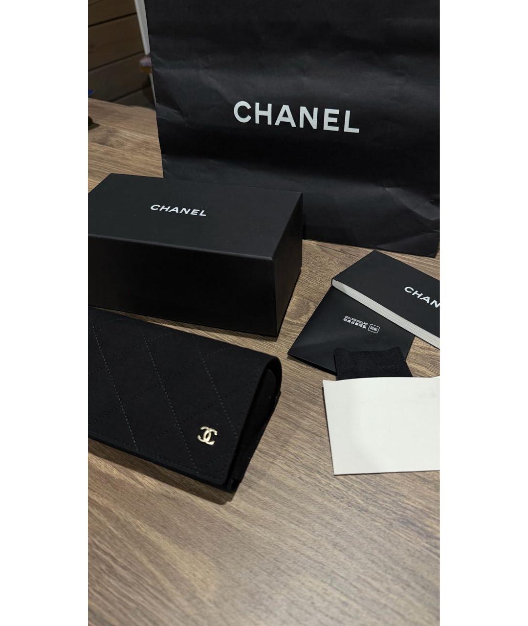 CHANEL Черные пластиковые солнцезащитные очки, фото 6