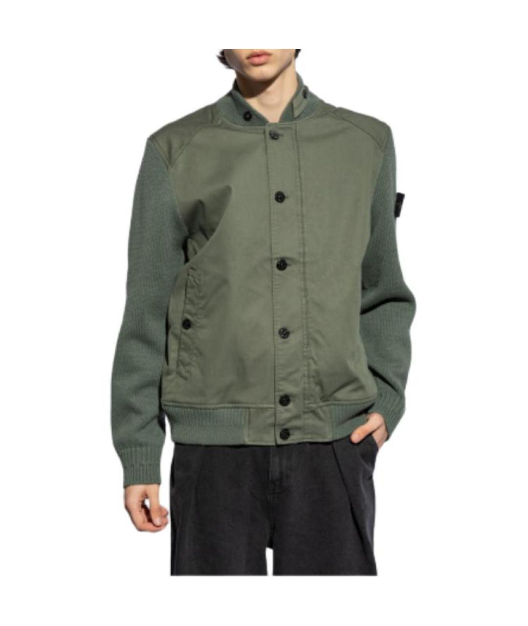 STONE ISLAND Зеленая куртка, фото 4