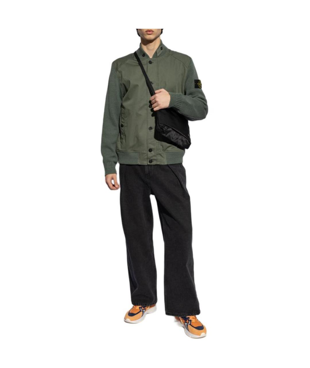 STONE ISLAND Зеленая куртка, фото 3