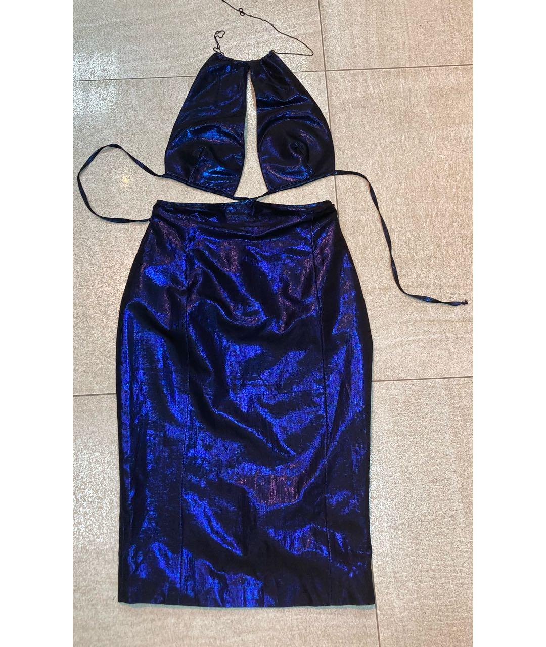 GUCCI Синее коктейльное платье, фото 7