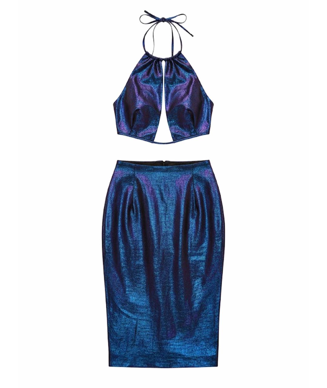 GUCCI Синее коктейльное платье, фото 1